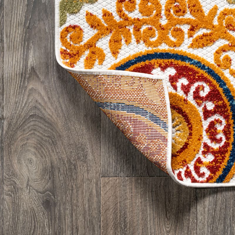 JONATHAN Y Gallia Medallion High-Low Indoor/Outdoor Area Rug