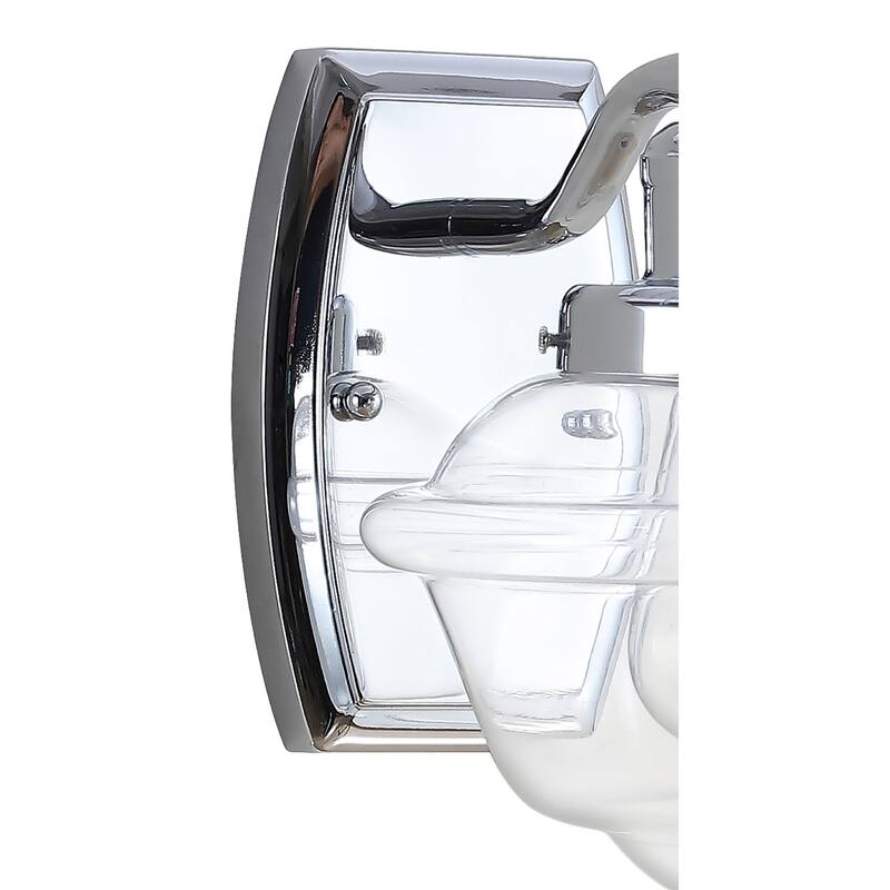 Marais Iron/Glass Schoolhouse LED Vanity Light, by JONATHAN Y