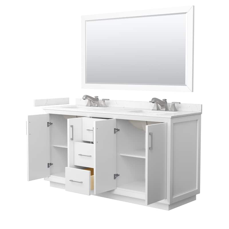 Wyndham Collection WCF4141-66D-VCA-US3M58 Strada 66" Free Standing