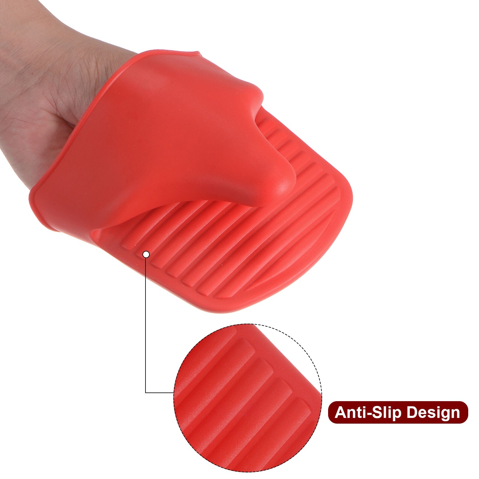 2pcs Silicone Oven Gloves Pot Holder Silicone Oven Mitts Oven Mitts - Bed  Bath & Beyond - 37847443