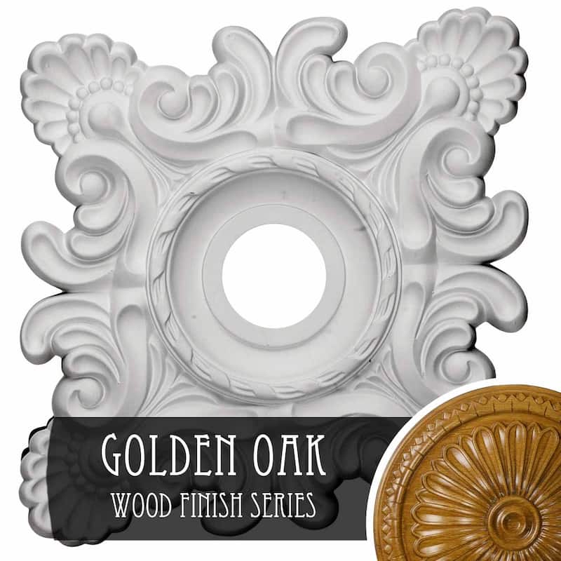 18"W x 18"H x 3 1/4"ID x 1 1/2"P Crawley Ceiling Medallion