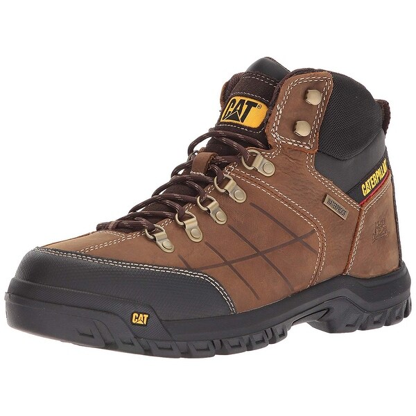 caterpillar men's threshold waterproof steel toe industrial boot
