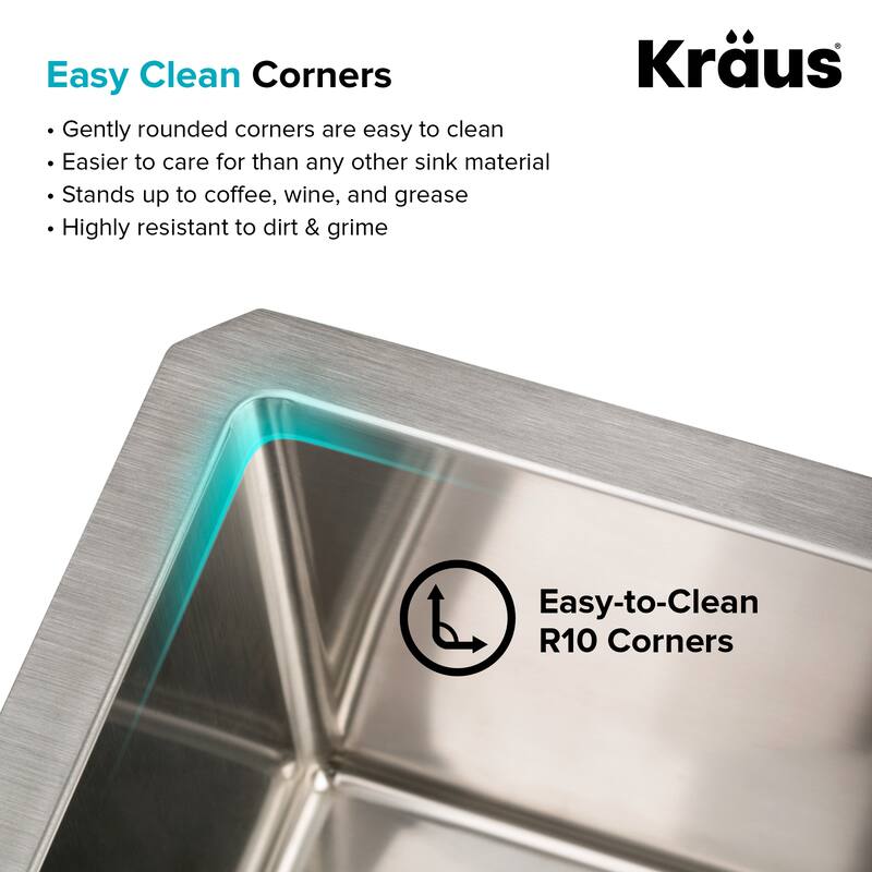 KRAUS Standart PRO Stainless Steel 21 inch Undermount Kitchen Sink