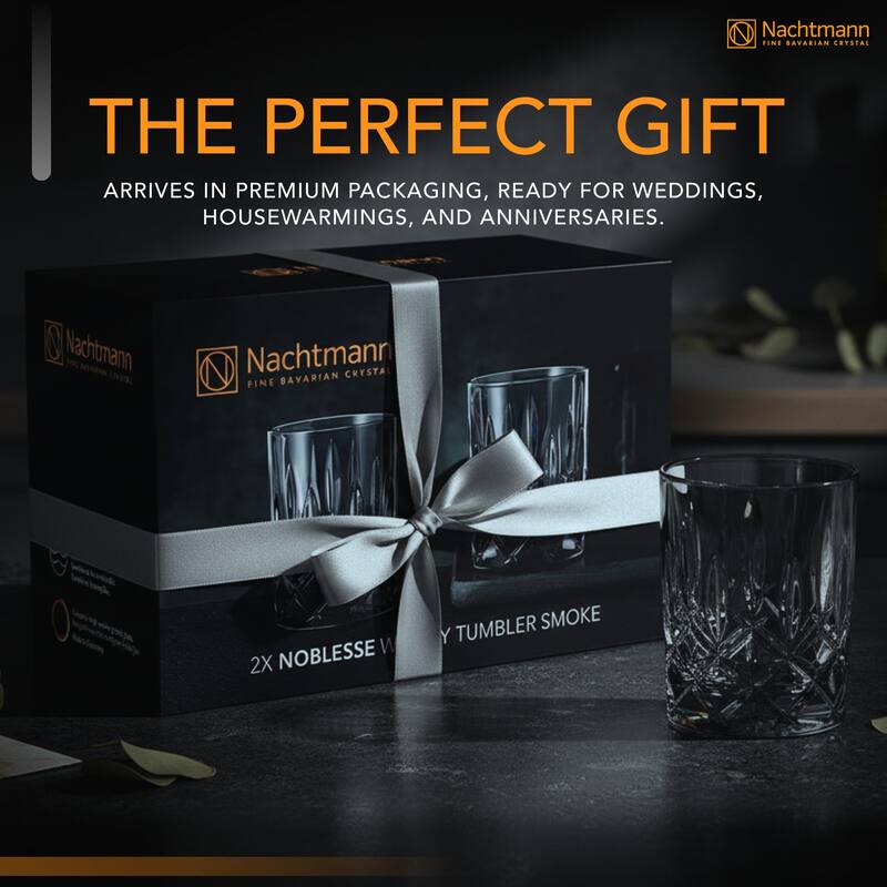 Nachtmann Set of 2 Noblesse Fine Glass Whiskey Tumblers