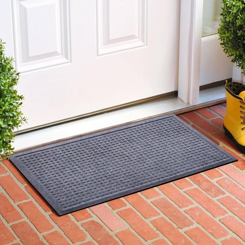 A1HC New All Weather Superior Dirt and Moisture Absorbing Polypropylene Door Mat with Non-Slip Backing for Inside Outside Use