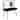 Jessie 47-inch Writing Desk with Whiteboard and USB Black
