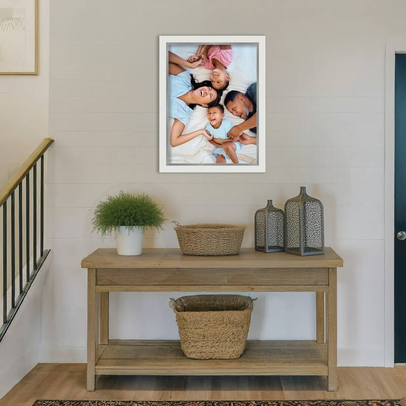 Eva Black Silver Narrow Framed Picture Frame, Photo Frame