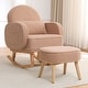 preview thumbnail 48 of 46, HOMYKA 27.95” Wide Rocking Chair with Ottomans for Nursery and Living Room