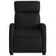 preview thumbnail 7 of 9, vidaXL Massage Recliner Chair Black Faux leather Single
