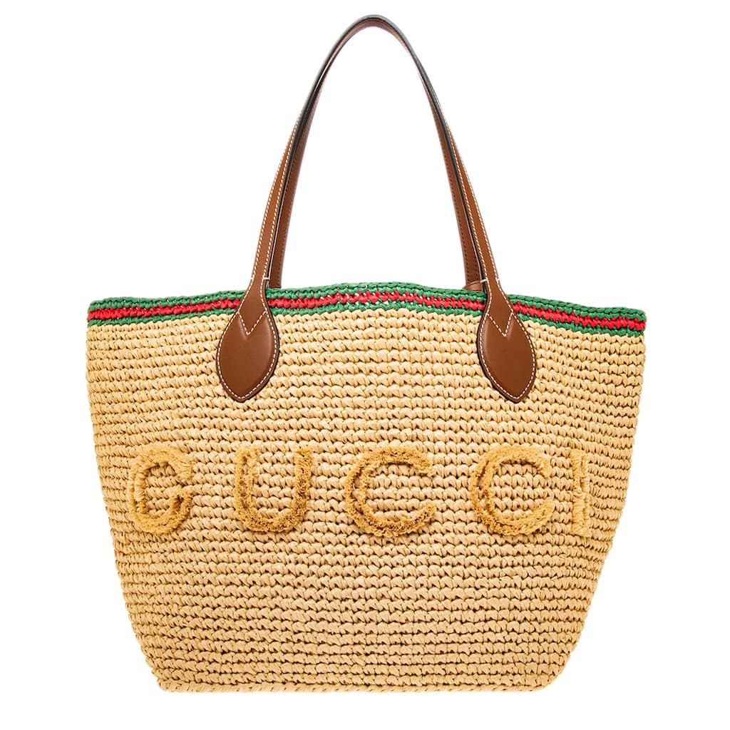 Gucci Woven Medium Tote Bag