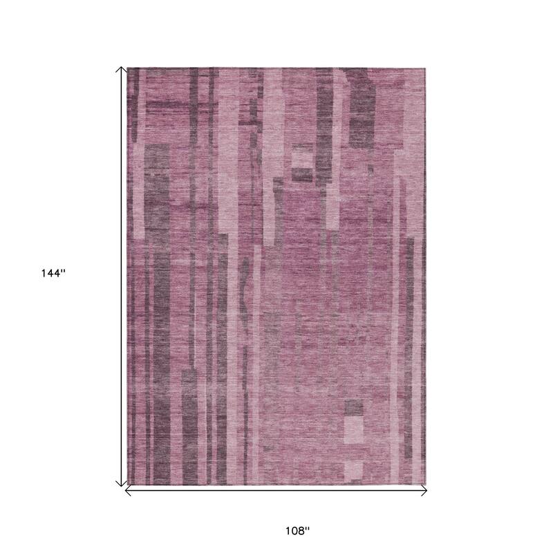 HomeRoots Striped Transitional Rectangle Outdoor Rug