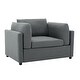 preview thumbnail 15 of 40, Roomfitters 50" Oversized Armchair with Ottoman, Modern Accent Chair, Lumbar Support, Reading Sofa for Bedroom