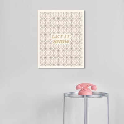 Wynwood Studio Canvas Typography and Quotes Let it glitter Gold Glam Wall Art Canvas Print
