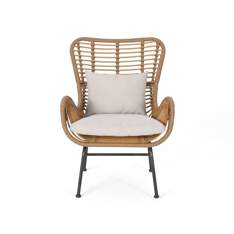 Montana Outdoor 5-piece Wicker Chat Set by Christopher Knight Home