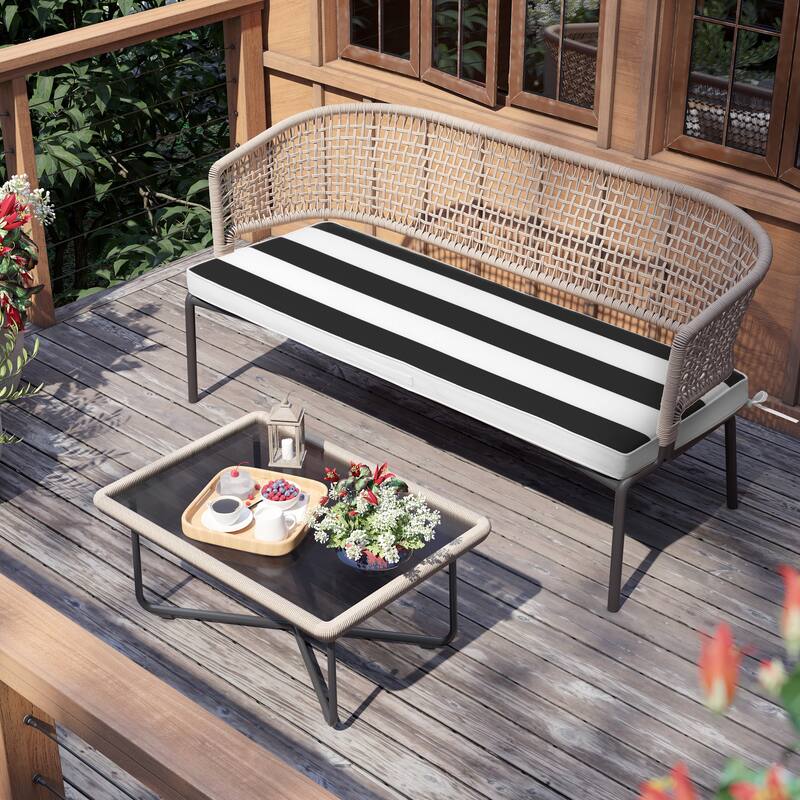 Pellebant Outdoor Settee Bench Cushion for Patio Swing Loveseat - 1PC