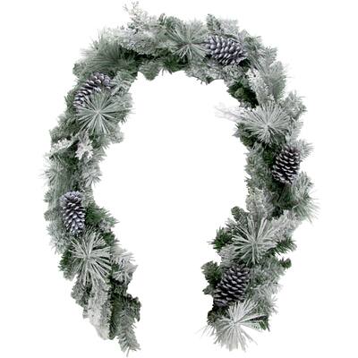 Fraser Hill Farm 6-Ft. Christmas Snow Flocked Garland