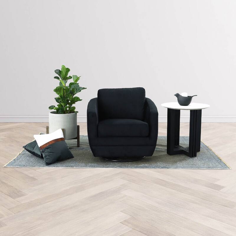 Mulber 19" Round Standing Pot, Natural Stone