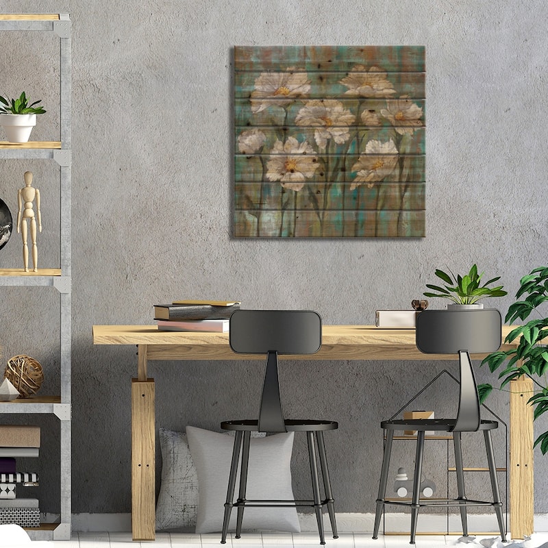 Jenny's Garden I Print On Wood by Brian Francis - Multi-Color
