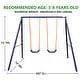 preview thumbnail 2 of 5, Two Station Swing Set for Children - N/A
