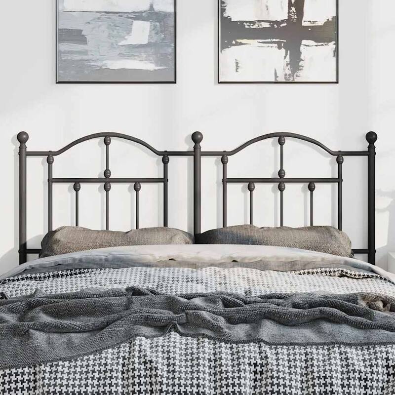 vidaXL 38.2 Inch Metal Headboard, Farmhouse Rustic Headboard Only