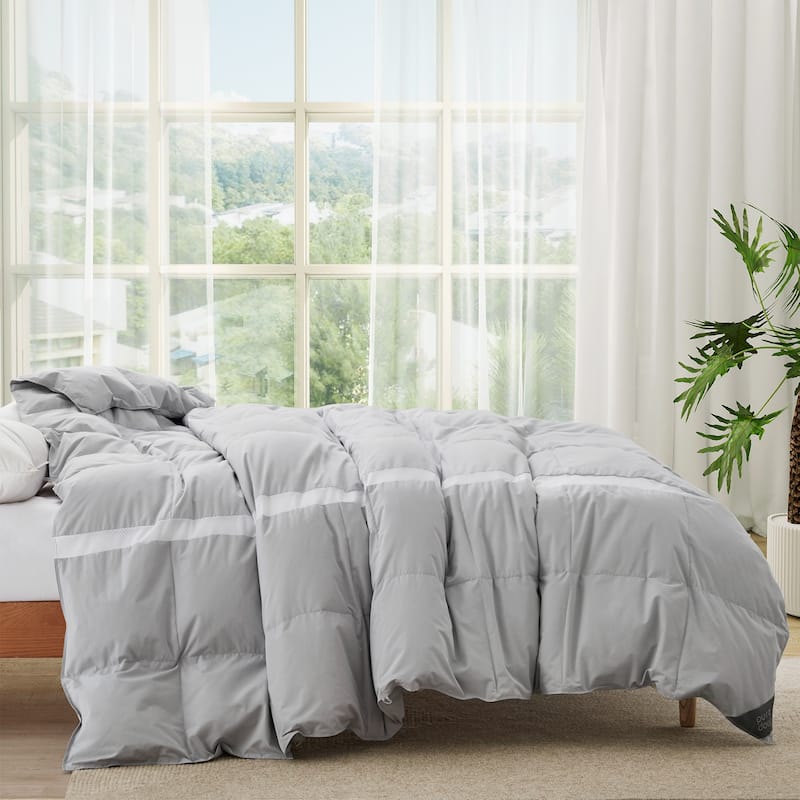 Ultra Lightweight Cooling Down Comforter for Hot Sleepers - King - Gray