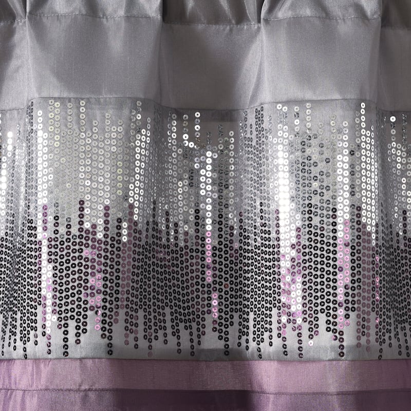 Lush Decor Night Sky Sequins Embroidery Valance - 18" x 52"