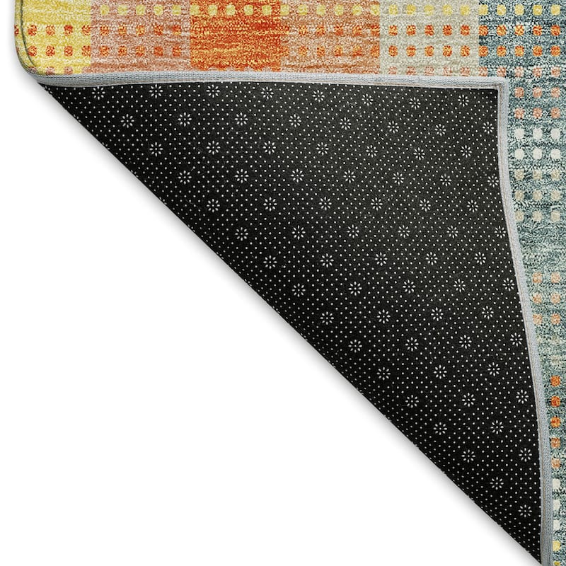 Premium Washable Super Soft Modern Plaid Mayfield Rug