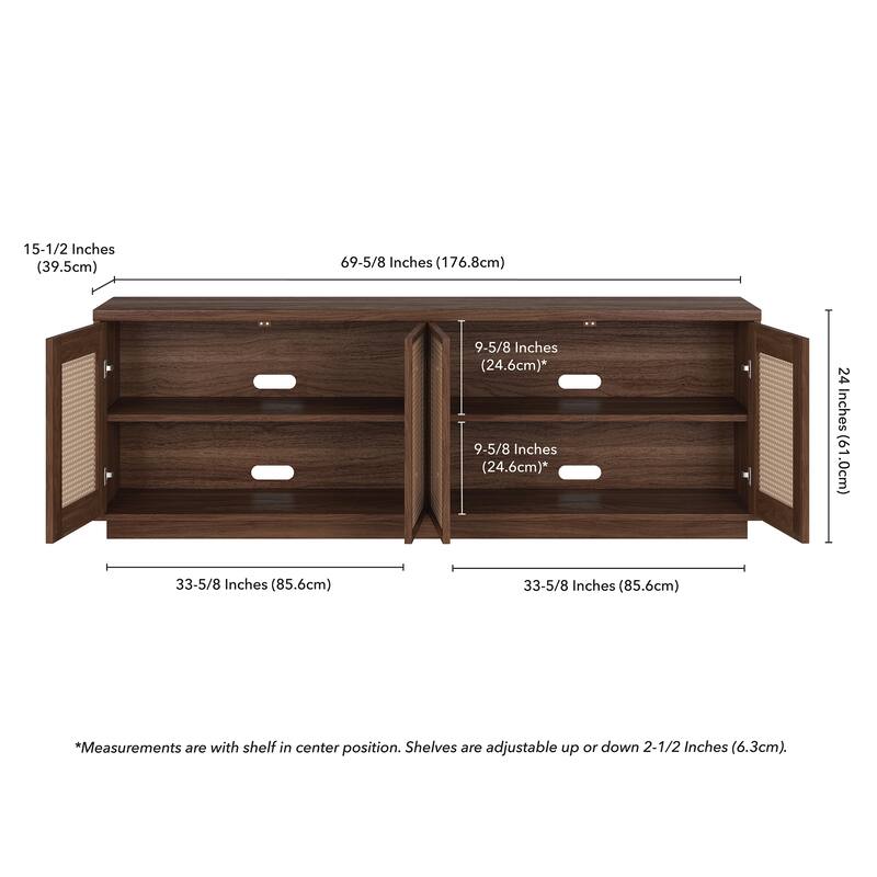 Pryce Rectangular TV Stand for TV's up to 78" - 70" Wide