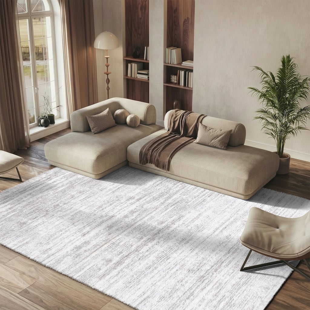 SAFAVIEH Tahoe Shag Mahala Abstract 1.2-inch Thick Rug