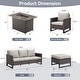 preview thumbnail 43 of 104, Gymojoy Outdoor Fire Pit Conversation Set, Patio Furniture with Cushions