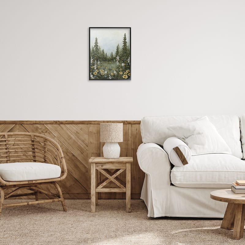 Stupell Forest Meadow Clearing Framed Giclee Art Design By Hollihocks Art
