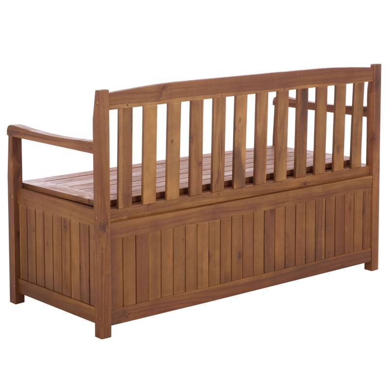 SAFAVIEH Outdoor Living Kelter Bench Box - 54"W x 23"D x 33"H