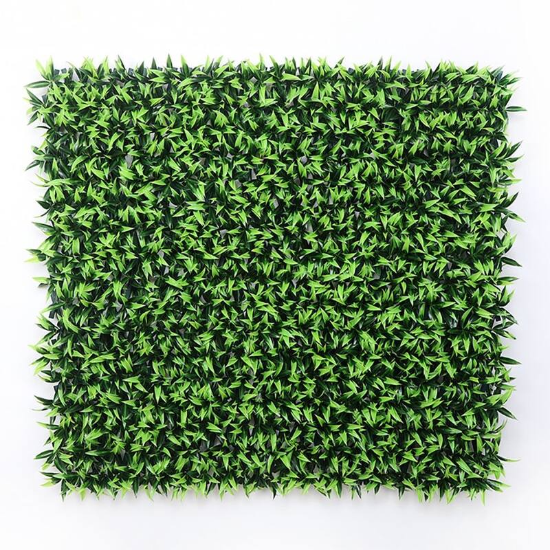 4pcs Expandable Artificial Plastic Fence Decorative Privacy Fence Screen,green leaves - 118'' x 39.4''