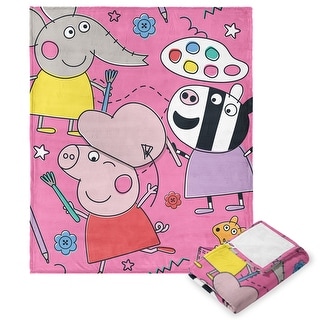 Hasbro Peppa Pig Silk Touch Throw Blanket