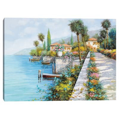 Lungo Lago by Guido Borelli Canvas Art Print