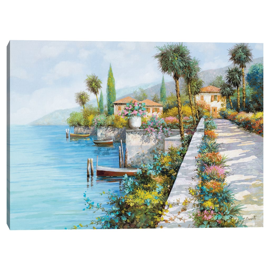Lungo Lago by Guido Borelli Canvas Art Print