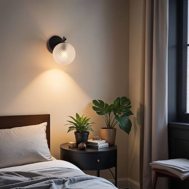Kenroy Home Prismatic 1-Light Wall Sconce - Black