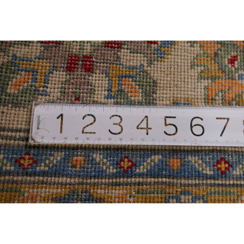 Floral Oushak Oriental Area Rug Handmade Wool Carpet - 6'5" x 9'5"