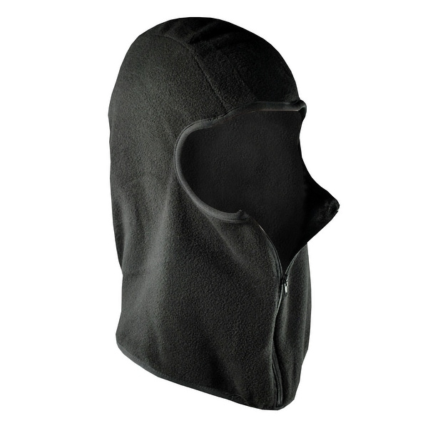 Zan Headgear Balaclava Microfleece with Zipper Black