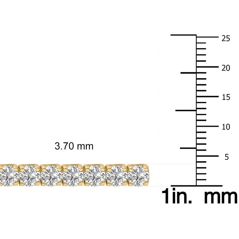 Marquee 9 Carat TW Lab Grown Diamond Tennis Bracelet in 14K Yellow Gold