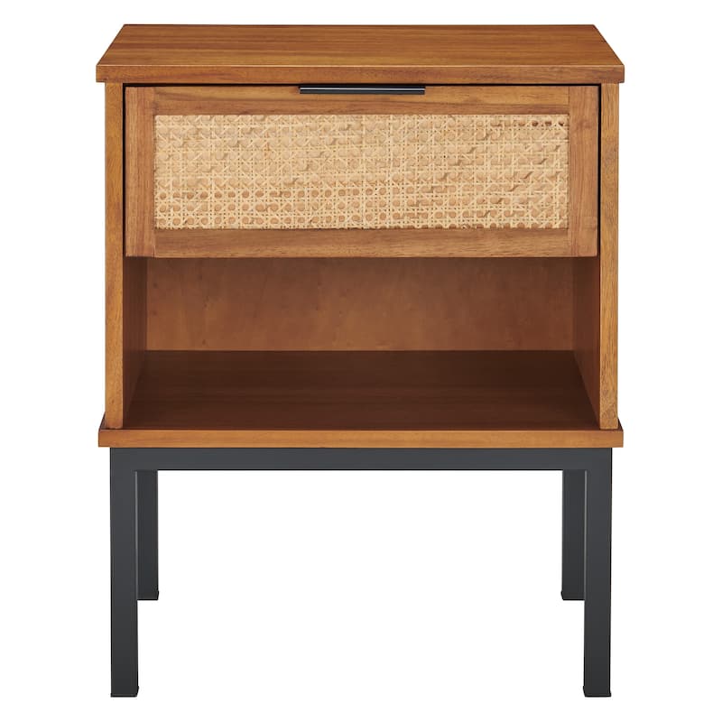NPD Furniture Caine Rattan Nightstand