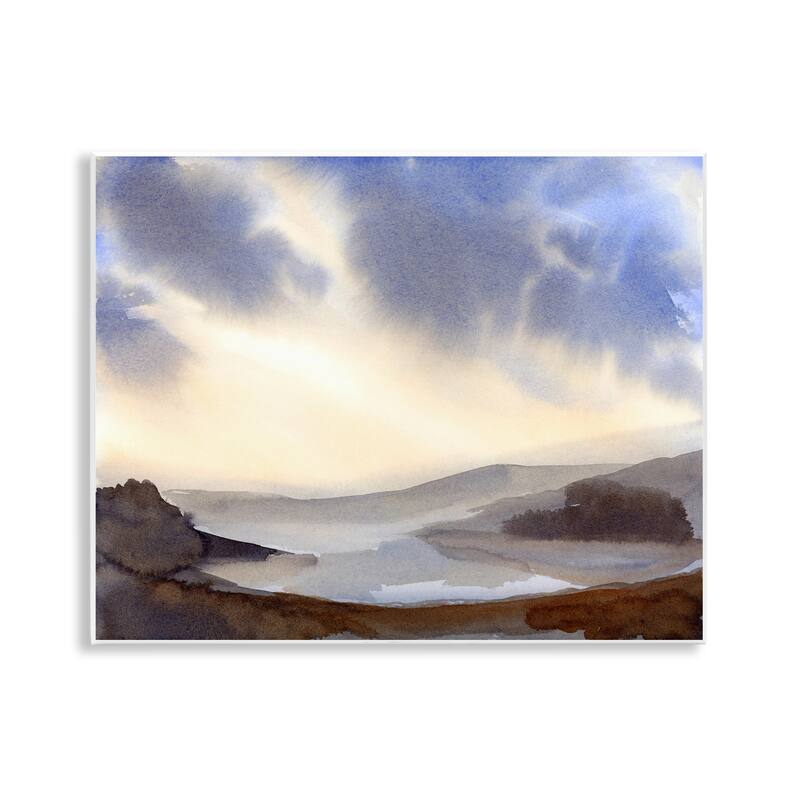 Stupell Dreamy Bay Inlet Horizon Wall Plaque Art Design By Ashley Davis - 14 x 11
