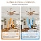 preview thumbnail 41 of 53, 52/62/72 Inch Crystal Fandelier Ceiling Fan with Lights and Remote, Reversible Motor