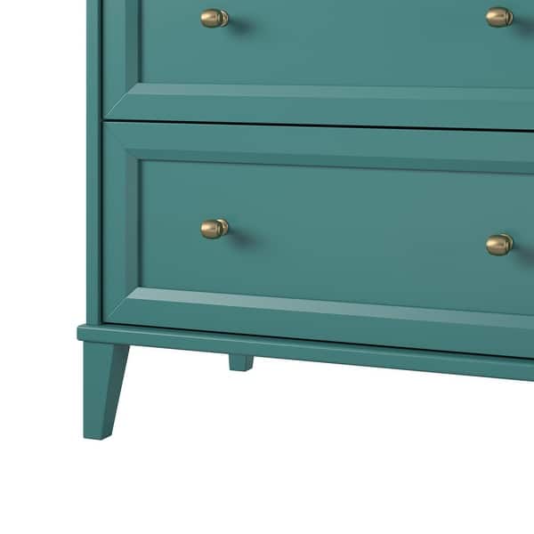 Ameriwood Home Monticello Wide 6-Drawer Dresser, Emerald Green - Bed Bath &  Beyond - 42584029