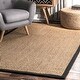 preview thumbnail 8 of 15, Oak Casual Sisal Area Rug 10' x 14' - Black - Rectangle
