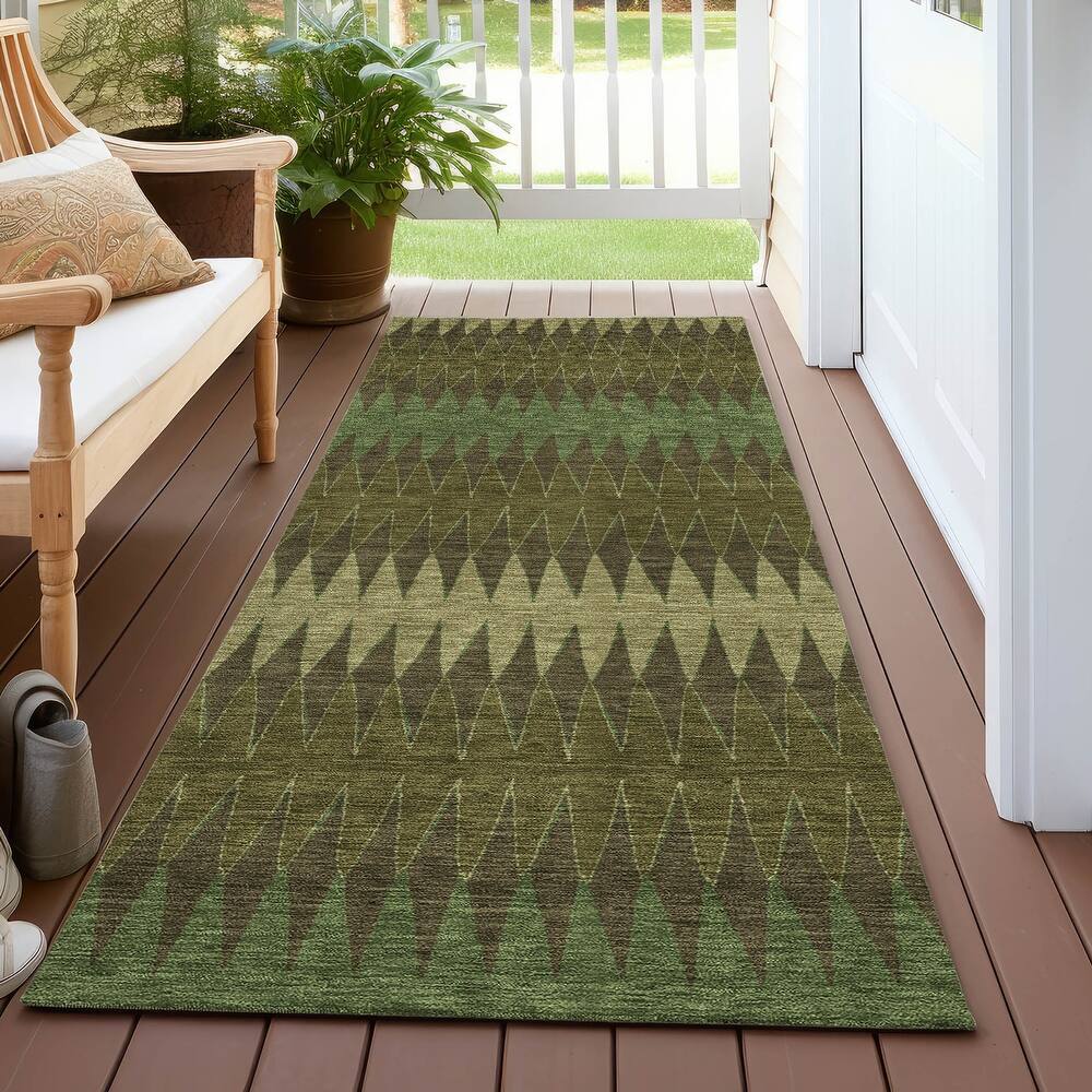 Machine Washable Indoor/ Outdoor Chantille Contemporary Rug