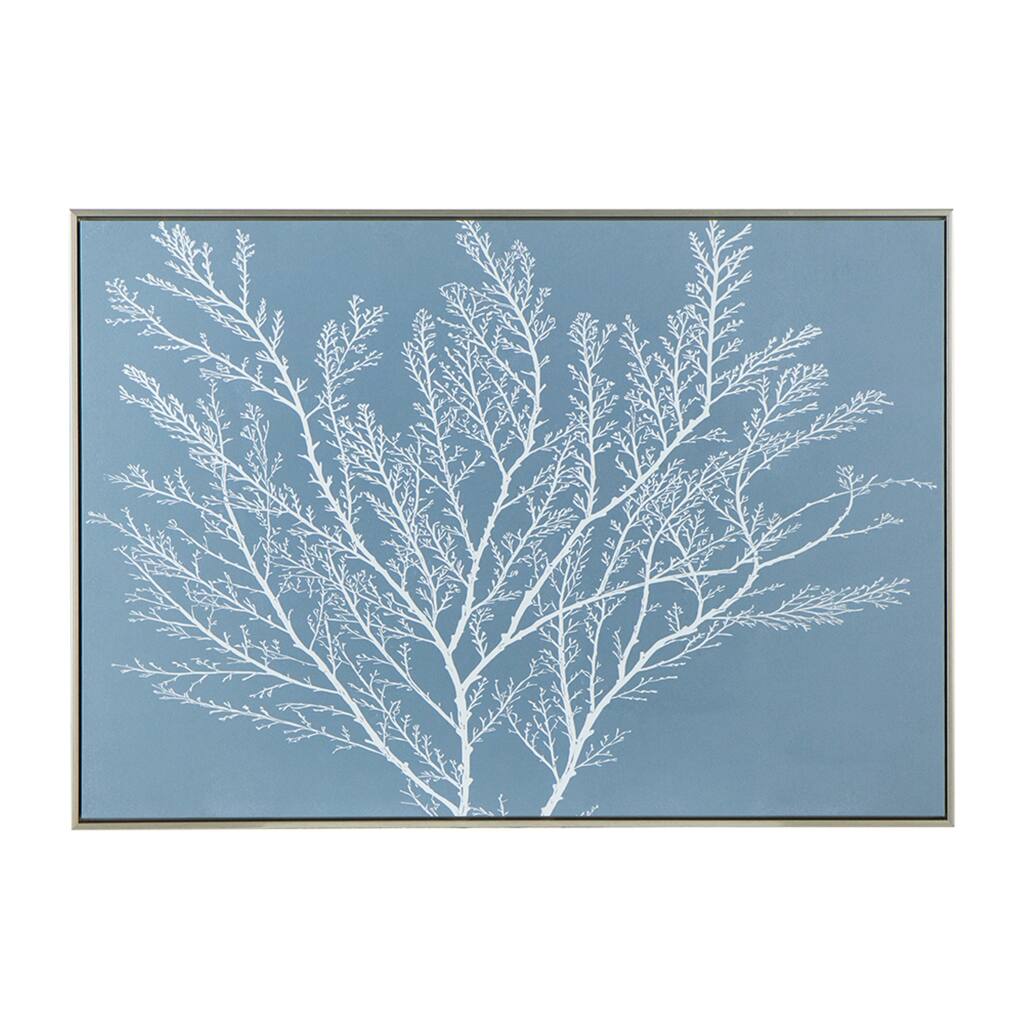 Kailani Coral Framed Canvas Wall Art - 27.5" x 39.5"