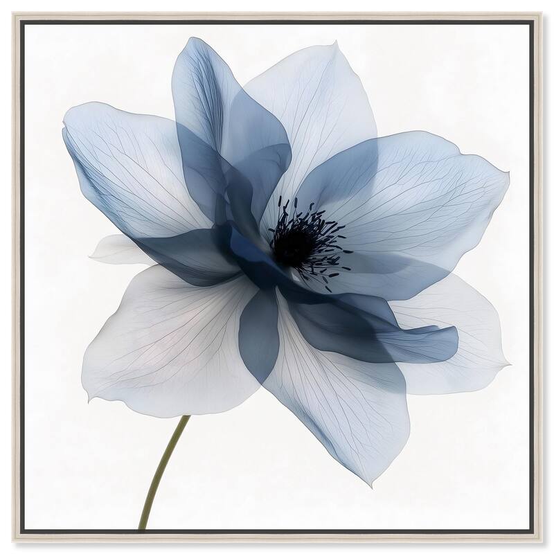 Morning Petalia I Canvas by Art Remedy - Silver - 16" x 16"