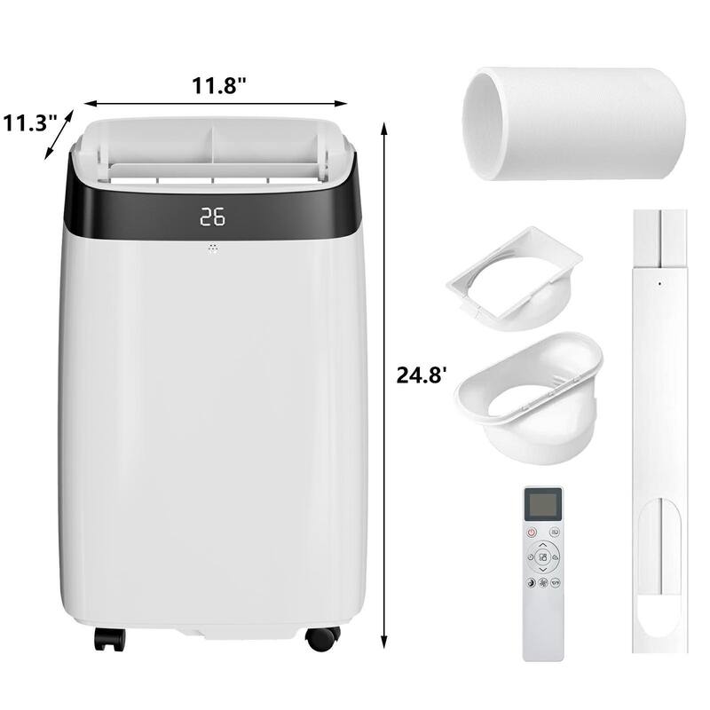 10,000 Btus Portable Air Conditioner Cools up to 450 Sq. Ft - N/A