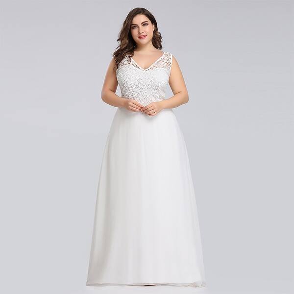 Shop Ever Pretty Womens Elegant Lace Long Bridal Gown Wedding Dresses For Bride 07686 Overstock 28162009
